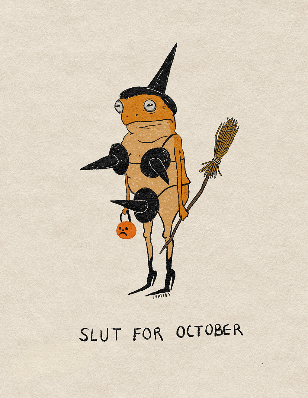 Slut For October Fine Art Print Bill Crisafi